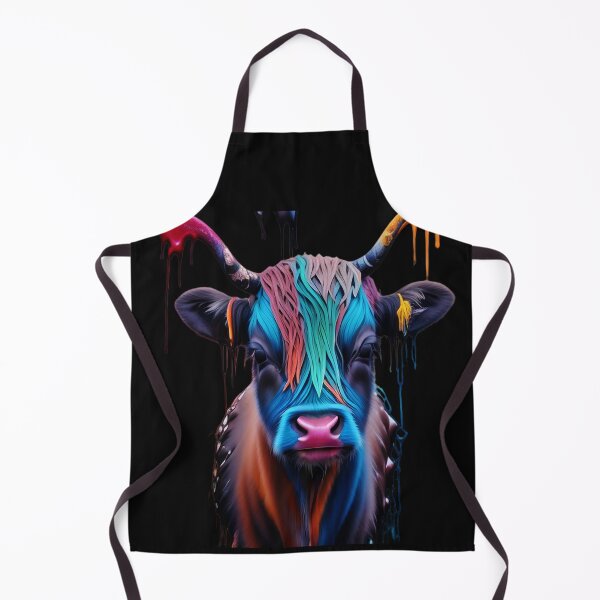 Item preview, Psychedelic Highland calf designed and sold by clarazen.