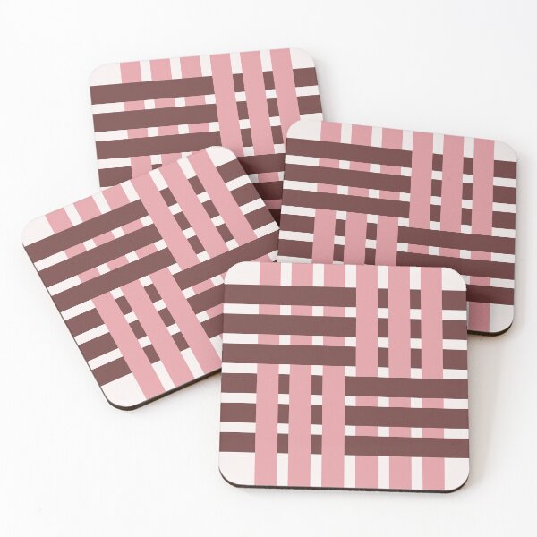 Item preview, Fabric Weave Design - Matt Weave Regular Pattern - Ivory and Rose designed and sold by DesignCentrum.