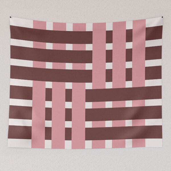 Item preview, Fabric Weave Design - Matt Weave Regular Pattern - Ivory and Rose designed and sold by DesignCentrum.