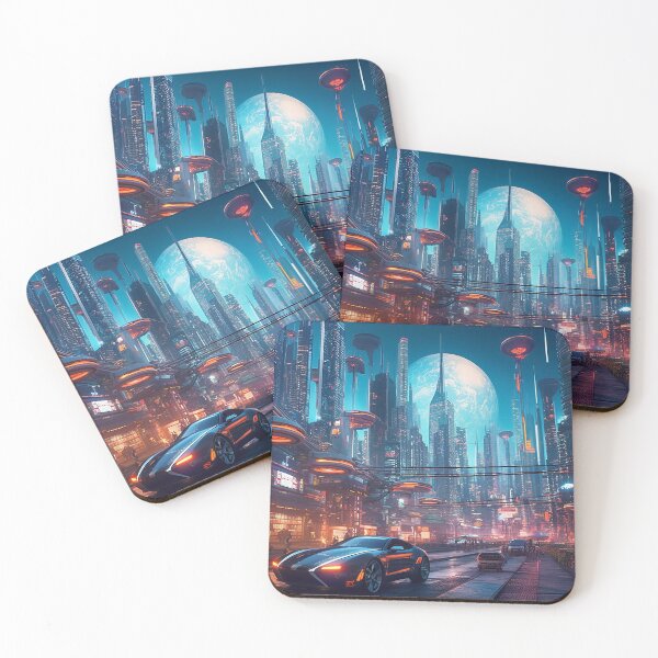 Item preview, Futuristic City - Urban Utopia designed and sold by cyberartmaker.