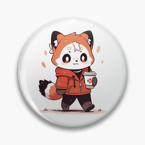 Item preview, Red Panda Coffee Time  designed and sold by The Society Aesthetic.
