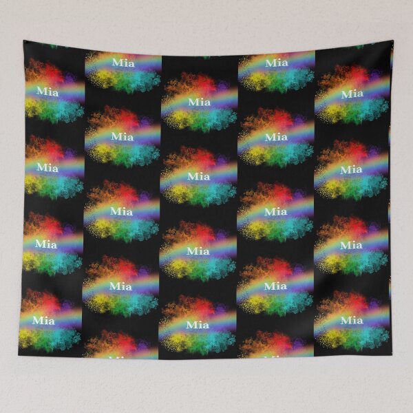 Item preview, Mia | Mia Pride Rainbow Name | LGBTQIA+ Pride Color designed and sold by ShroomMagic.
