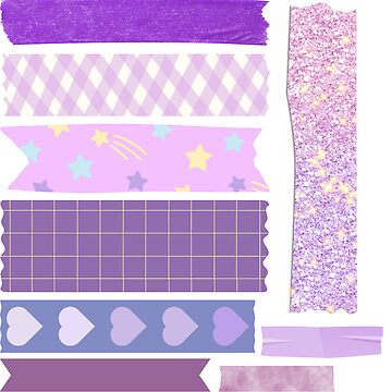 Purple washi tape Sticker for Sale by theirishtea