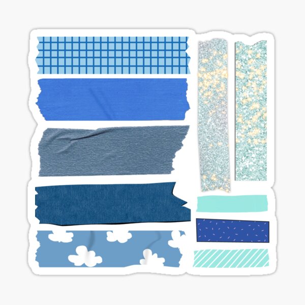 Blue washi tape Sticker for Sale by theirishtea