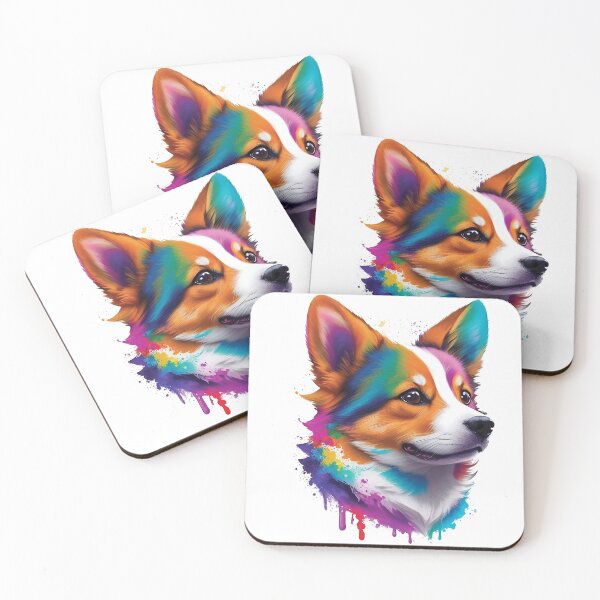 Item preview, Dog, Colorful portrait designed and sold by Ultimatedezign.