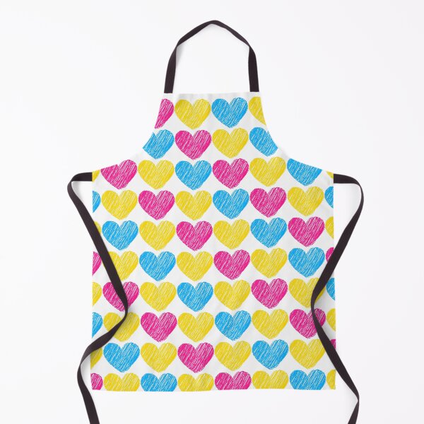 Item preview, Subtle Pansexual Flag Hearts Pattern - white designed and sold by ontrendshirts.