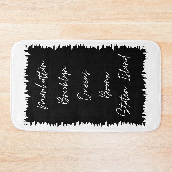 Item preview, NYC Skyline Aesthetic With 5 Boroughs - White designed and sold by PunjabanJatti.