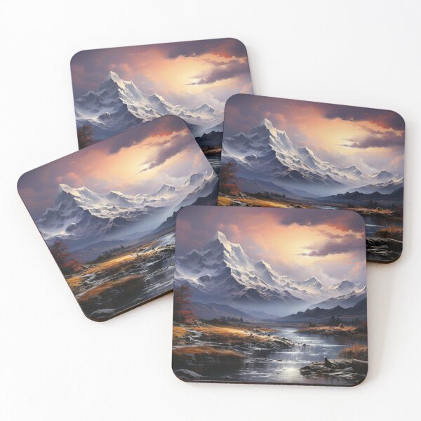 Item preview, Snow-Dusted Peaks clouds: An Ethereal Dreamscape designed and sold by Moisky Art.