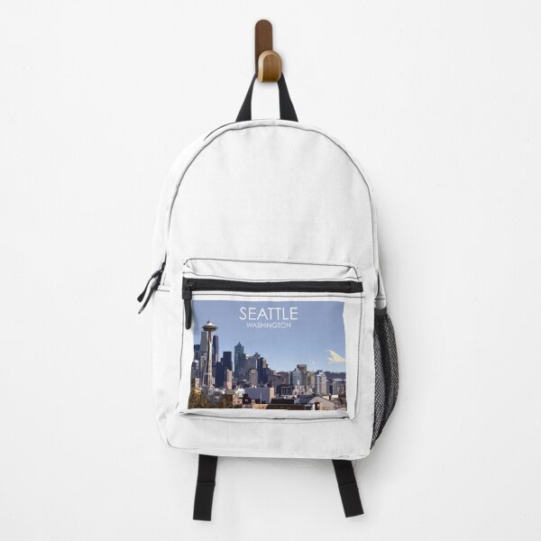 Item preview, Seattle, Washington, USA, Travel Print, Winter designed and sold by summattodraw.