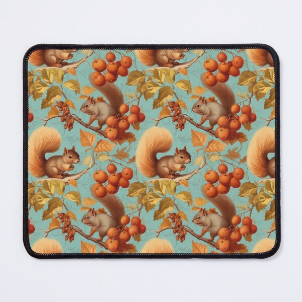 Item preview, Squirrel Autumn Hand Drawn Chromolithography Pattern Hand-drawn Handmade Kaleidoscope designed and sold by harmoneer.