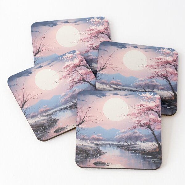 Item preview, Snow-Dusted Peaks snowed river: An Ethereal Dreamscape designed and sold by Moisky Art.