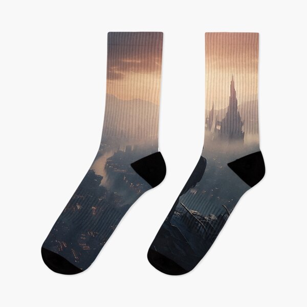 Item preview, AI Generated Art Cyberpunk City Morning designed and sold by patricklevar.