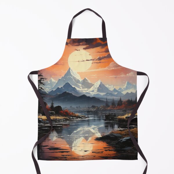 Item preview, Snow-Dusted Peaks with sun: An Ethereal Dreamscape designed and sold by Moisky Art.