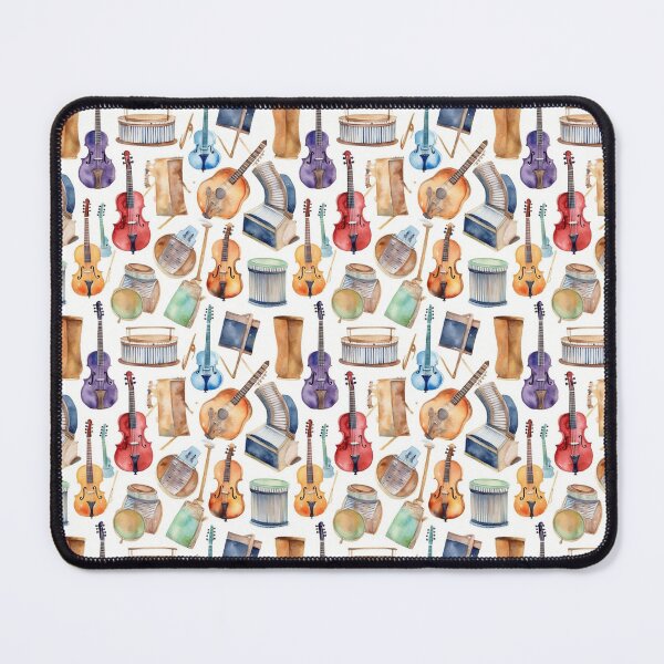 Item preview, Vibrant Watercolor Musical Instruments designed and sold by gleemrr.