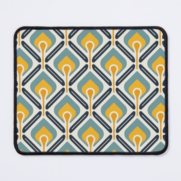 Item preview, KF 0044 D - Retro Vintage Flower Minimalist 70s Modern Geometric Floral Pattern designed and sold by KhakiFinch.