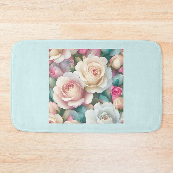 Item preview, Soft paper style roses illustration with peach, pink and cream colors designed and sold by ArtyBuys.