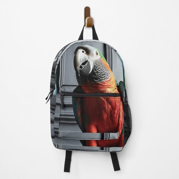 Item preview, Portrait of beautiful parrot on dark victorian interior background designed and sold by Reinvention.