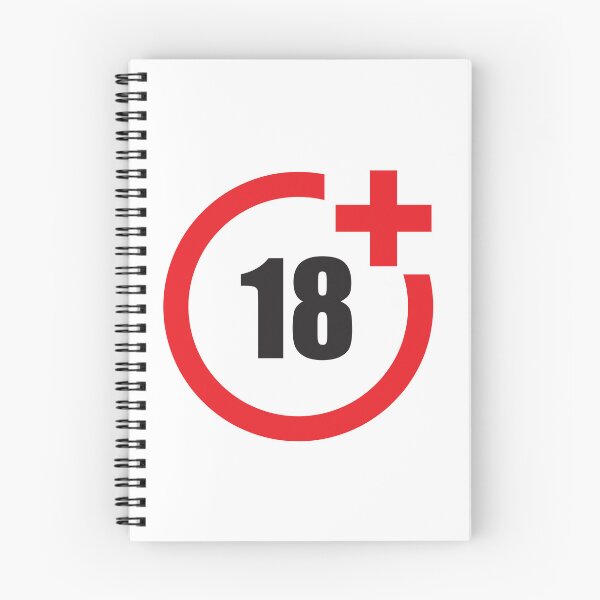 Item preview, 18 plus icon in trendy flat style Sticker designed and sold by vikyky.