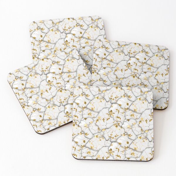 Item preview, Kintsugi Golden Flower Pattern designed and sold by liligo-art.
