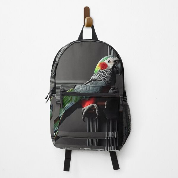 Item preview, Portrait of beautiful parrot on dark victorian interior background designed and sold by Reinvention.