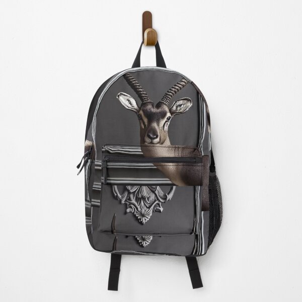 Item preview, Portrait of beautiful antelope on dark victorian interior background designed and sold by Reinvention.