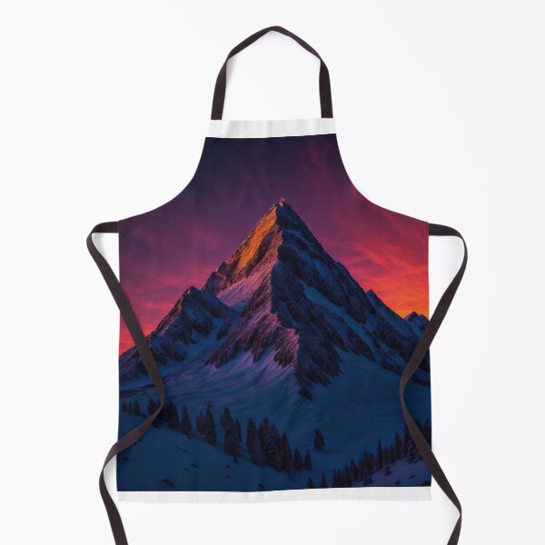 Item preview, Mountain Peak with the Last Light of Sunset Hitting Its Summit, Ai Generated Art designed and sold by AiGens.