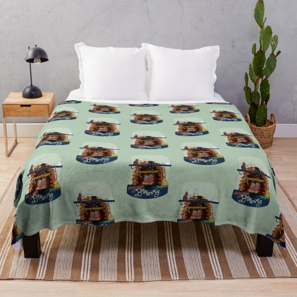 Item preview, Mischief is Brewing | Cauldron of Frogs | Blue, orange designed and sold by Ingrid Poole.