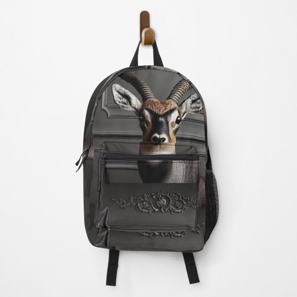Item preview, Portrait of beautiful antelope on dark victorian interior background designed and sold by Reinvention.
