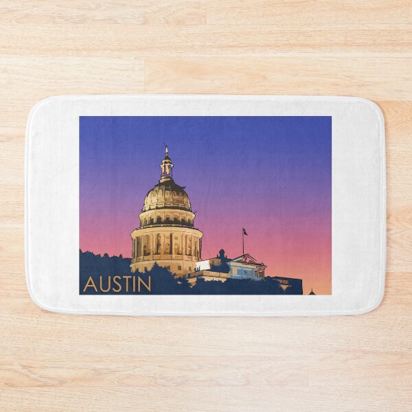 Item preview, Austin, Texas, State Capitol, USA, Travel Print designed and sold by summattodraw.
