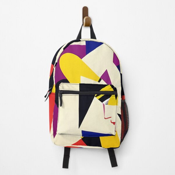 Item preview, Abstract contemporary art deco style Geisha like lady with hat designed and sold by mahercara.