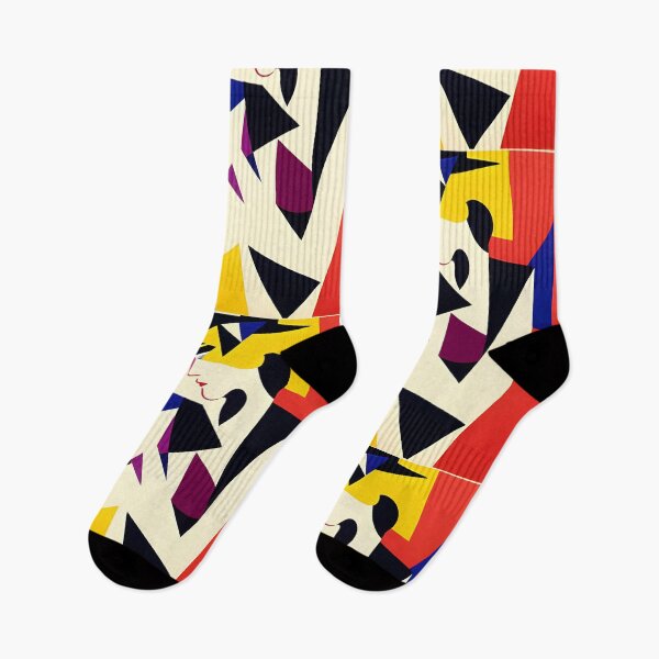 Item preview, Abstract contemporary art deco style Geisha like lady with hat designed and sold by mahercara.
