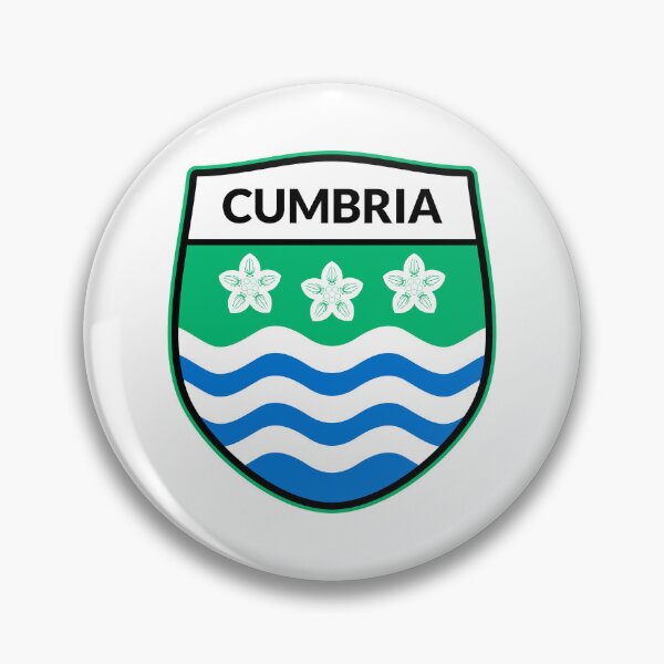 Artikelvorschau, Cumbria-Flaggenabzeichen entworfen und verkauft von Cumbria Guru.