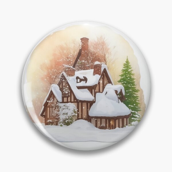 Item preview, Country cottage in winter. designed and sold by Jayjaynaenae.