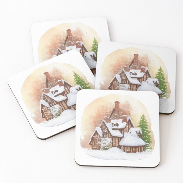 Item preview, Country cottage in winter. designed and sold by Jayjaynaenae.