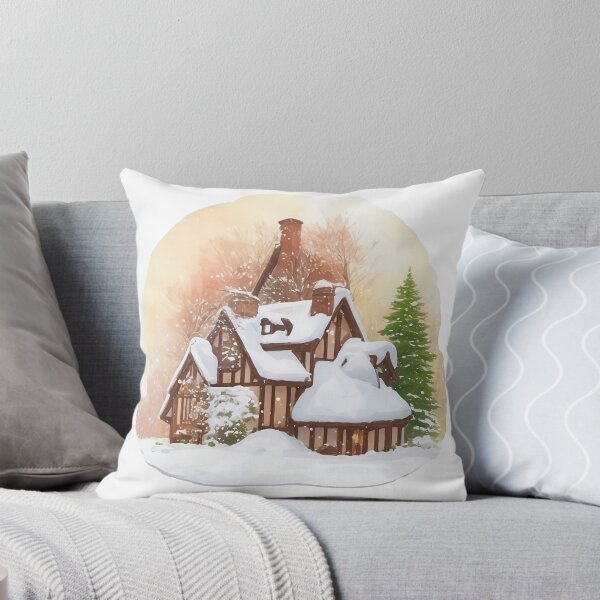 Item preview, Country cottage in winter. designed and sold by Jayjaynaenae.