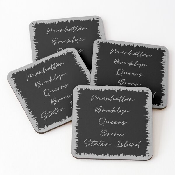 Item preview, NYC Skyline Aesthetic With 5 Boroughs - Gray designed and sold by PunjabanJatti.