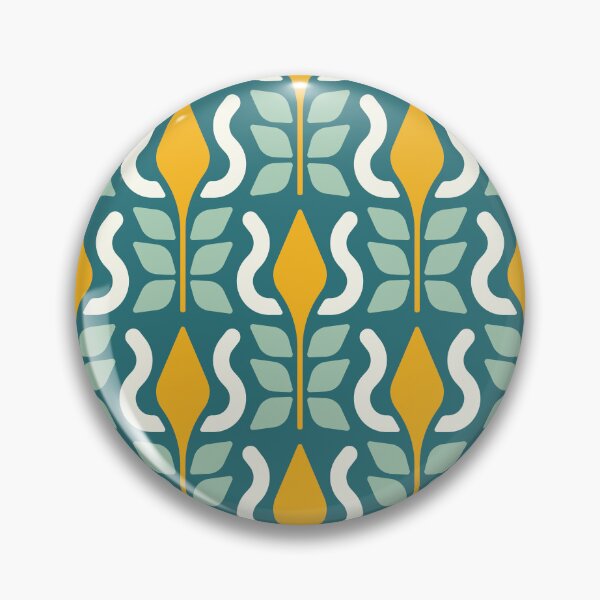 Item preview, KF 0045 F - Retro Vintage Flower Minimalist 70s Modern Geometric Floral Pattern designed and sold by KhakiFinch.