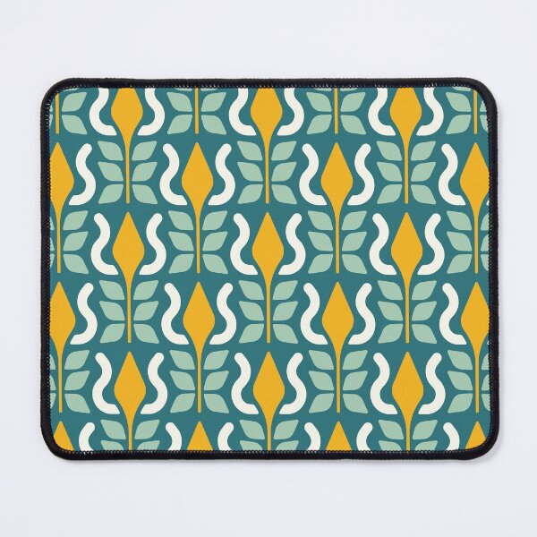 Item preview, KF 0045 F - Retro Vintage Flower Minimalist 70s Modern Geometric Floral Pattern designed and sold by KhakiFinch.