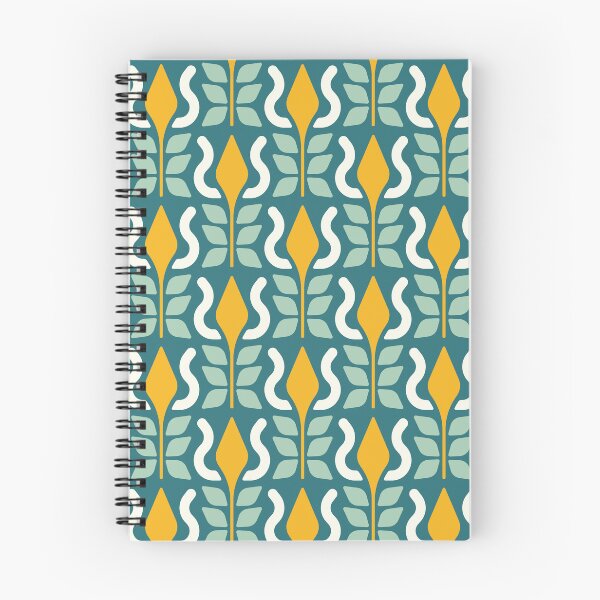 Item preview, KF 0045 F - Retro Vintage Flower Minimalist 70s Modern Geometric Floral Pattern designed and sold by KhakiFinch.