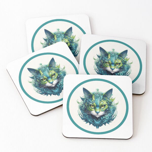 Item preview, Green robocat 2 designed and sold by psychedArts.