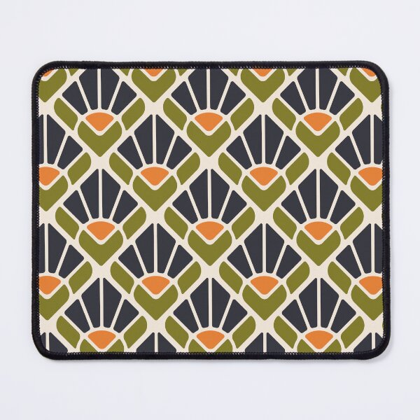 Item preview, KF 0046 C - Retro Vintage Square Flower Minimalist 70s Modern Geometric Floral Pattern designed and sold by KhakiFinch.