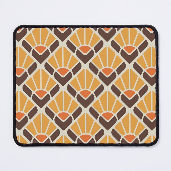 Item preview, KF 0046 D - Retro Vintage Square Flower Minimalist 70s Modern Geometric Floral Pattern designed and sold by KhakiFinch.