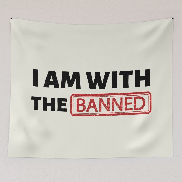 Item preview, I am with the BANNED designed and sold by LunaRoseReads.