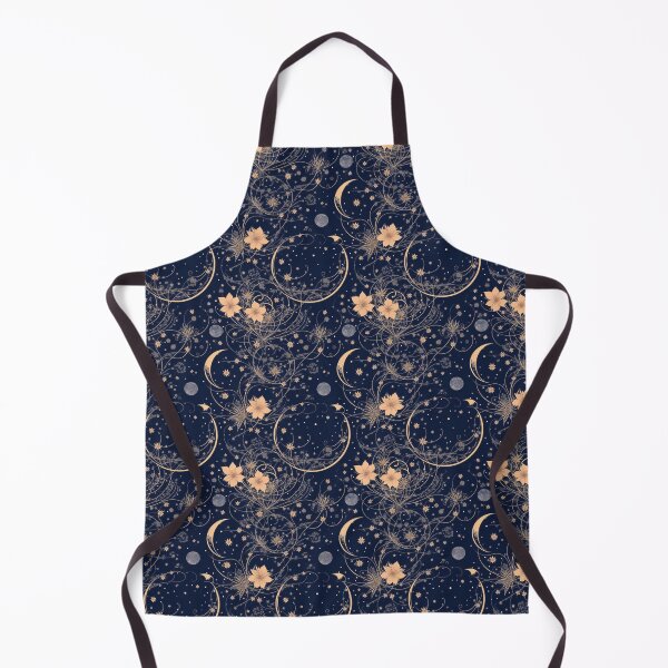 Item preview, Celestial and Botanical Seamless Pattern 06: Lunar Garden Oasis designed and sold by Floral Fiesta Designs.
