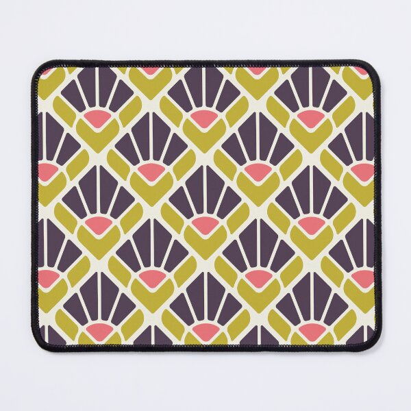 Item preview, KF 0046 F - Retro Vintage Square Flower Minimalist 70s Modern Geometric Floral Pattern designed and sold by KhakiFinch.