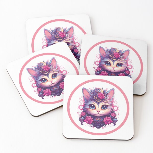 Item preview, Pink robocat 1 designed and sold by psychedArts.