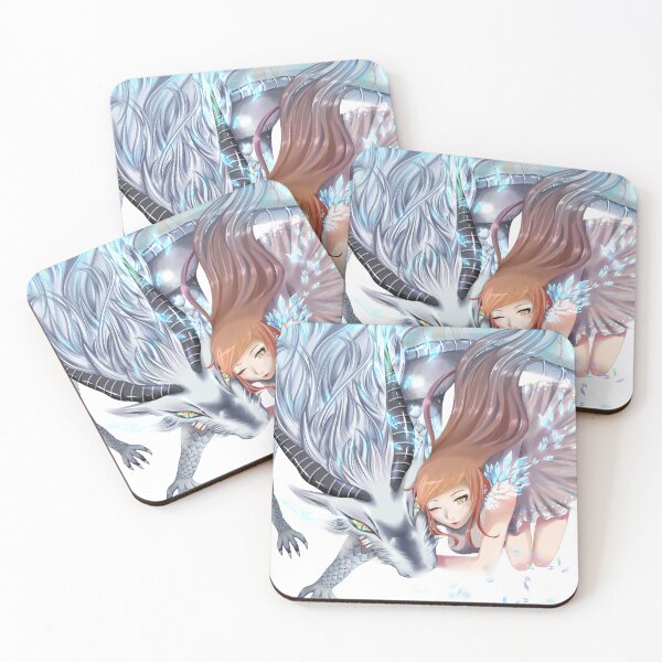 Item preview, My Guardian - Girl hugging an Ice Dragon designed and sold by Jilei.