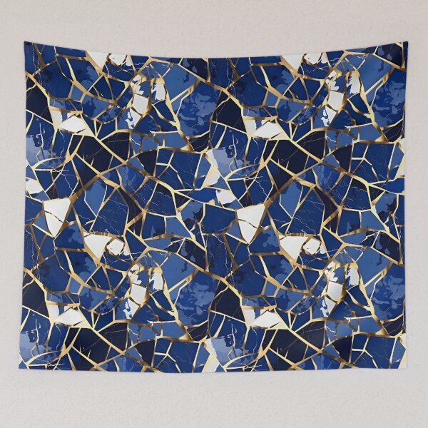 Item preview, Kintsugi Sapphire Pattern designed and sold by liligo-art.