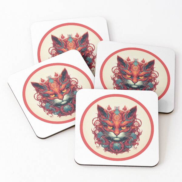 Item preview, Red robocat designed and sold by psychedArts.