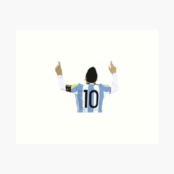 Pegatina Lionel Messi Lámina artística